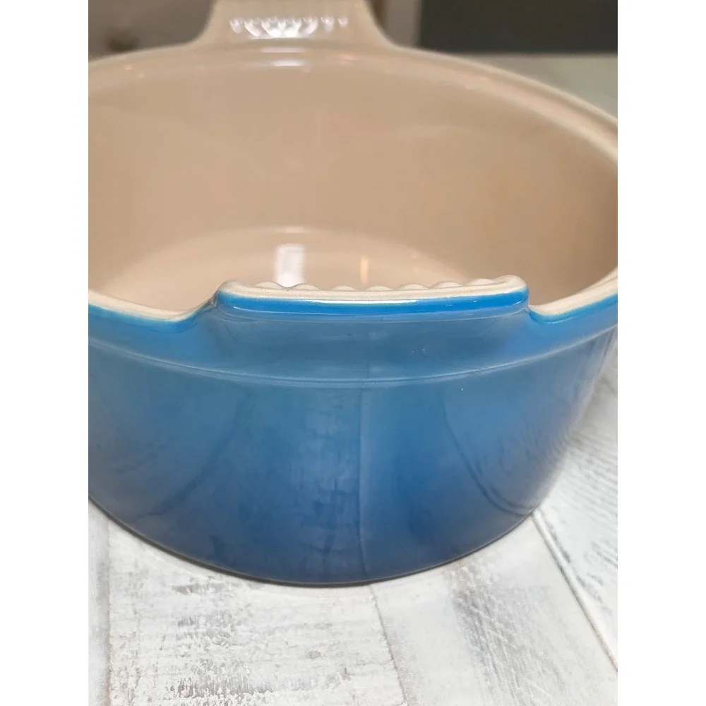Le Creuset Blue Marseille Stoneware Oval Au Gratin Baking Dish 13-28 1.1L